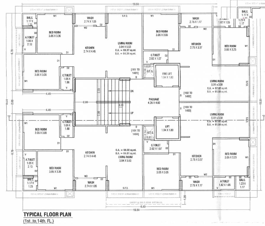 victoria crown B Typical Cluster Plan