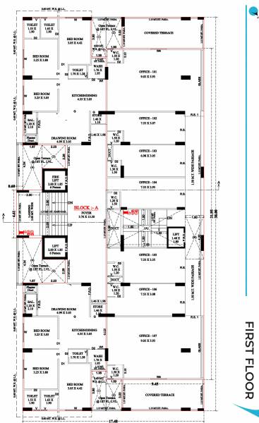  skyrise A First Floor Cluster Plan