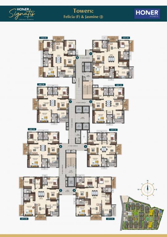 signatis Block F Cluster Plan