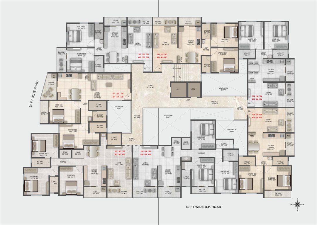  rukhmini chhaya residency Rukhmini Chhaya Residency Cluster Plan
