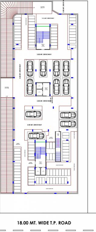  sky Block A  And B Cluster Plan For Basement Plan