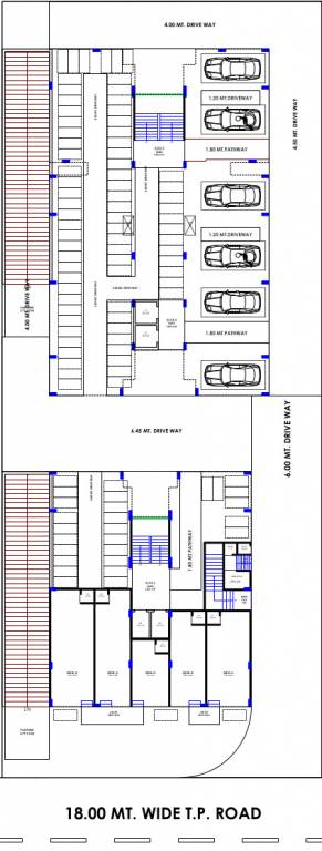  sky Block A  And B Cluster Plan For Ground Floor