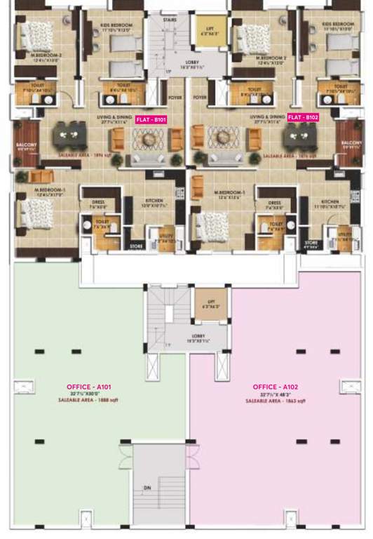  jasoda Nahar Jasoda Cluster Plan for 1st Floor