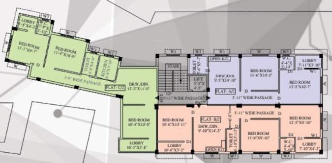  ganga darshan Ganga Darshan Cluster Plan For 2nd Floor