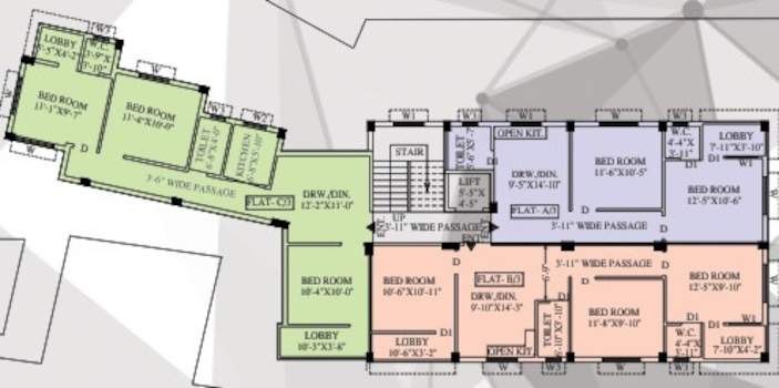  ganga darshan Ganga Darshan Cluster Plan For 3rd Floor