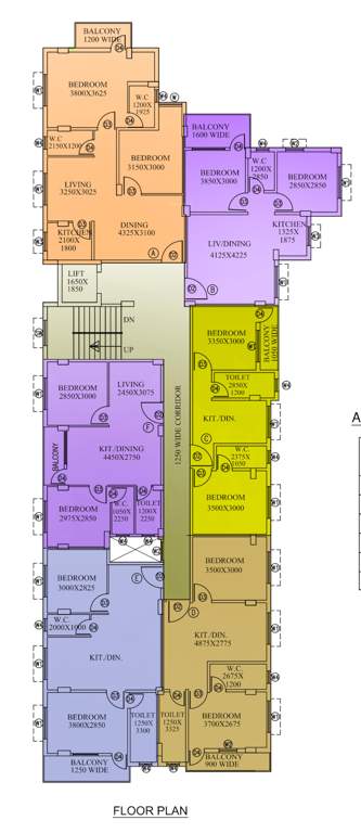  shilpi apartment Shilpi Apartment Cluster Plan from 1st to 7th Floor