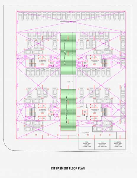  verdana Block A,B,C & D Basement 2 Floor Cluster Plan