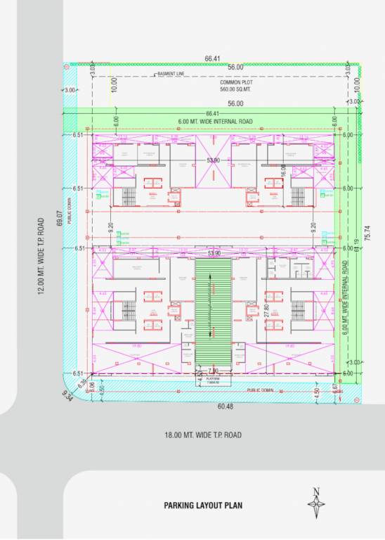 verdana Block A,B,C & D Stilt Floor Cluster Plan