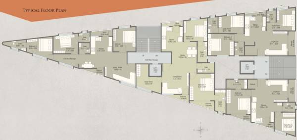  balaji-apartment Balaji Apartment Typical Cluster Plan