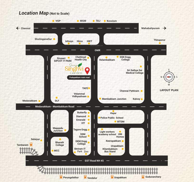  serasa singhvi garden Location Plan