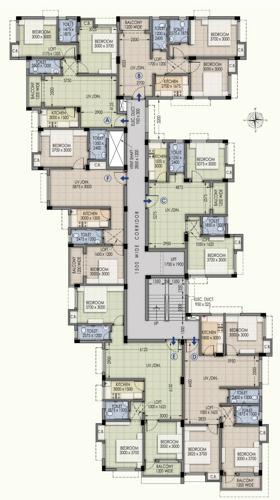 Balaji Pearl Cluster Plan from 1st to 3rd Floor balaji-pearl Balaji Pearl Cluster Plan from 1st to 3rd Floor