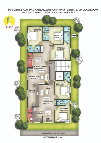  sai-subhiksham Sai Subhiksham Cluster Plan for 2nd Floor