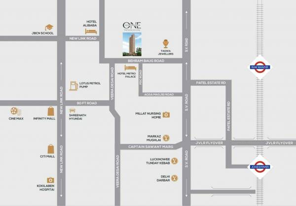  one-jogeshwari Location Plan