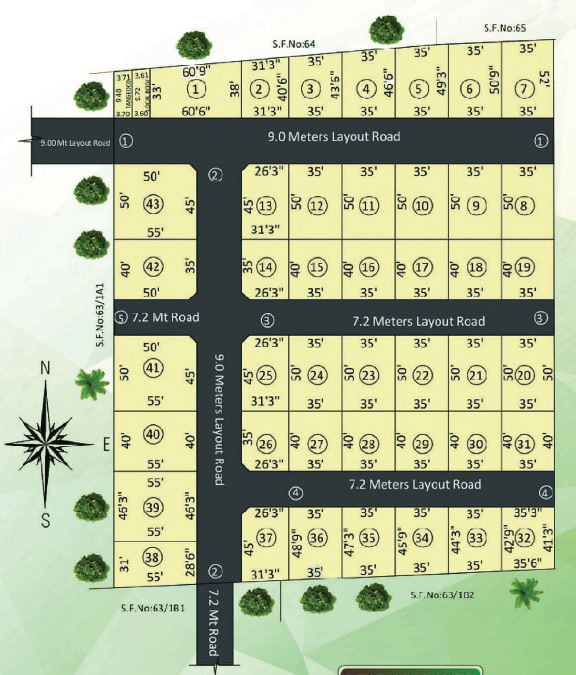pooja green city Layout Plan