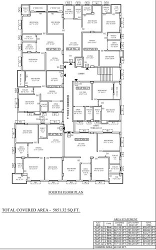  asok-apartment Asok Apartment Fourth Floor Cluster Plan