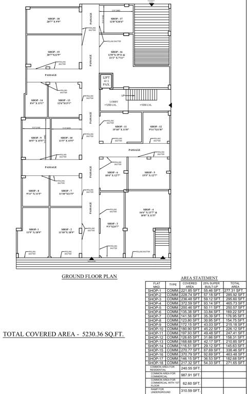  asok apartment Asok Apartment Ground Cluster Plan
