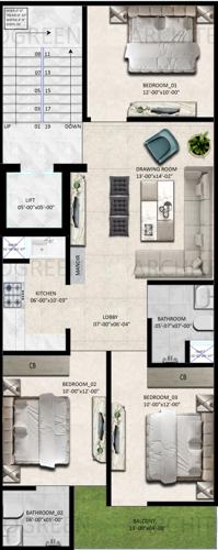  chs-independent-apartment CHS Independent Apartment Cluster Plan For Typical Floor Plan