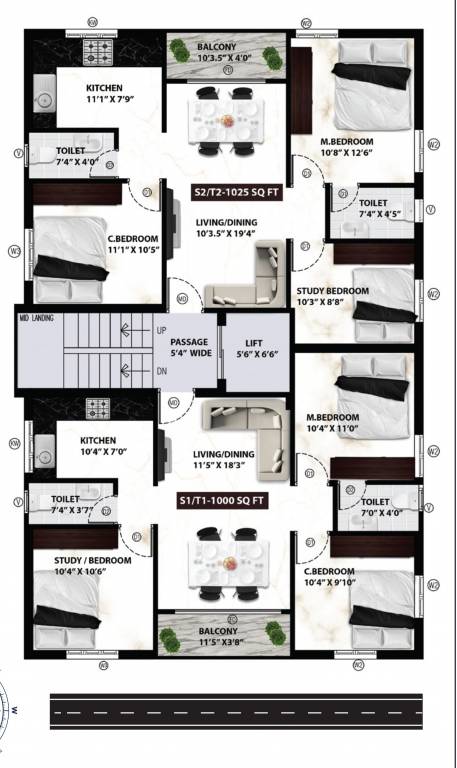  vethathiri Vethathiri Cluster Plan from 2nd to 3rd Floor