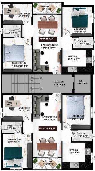  verly Verly Cluster Plan For Typical Floor Plan
