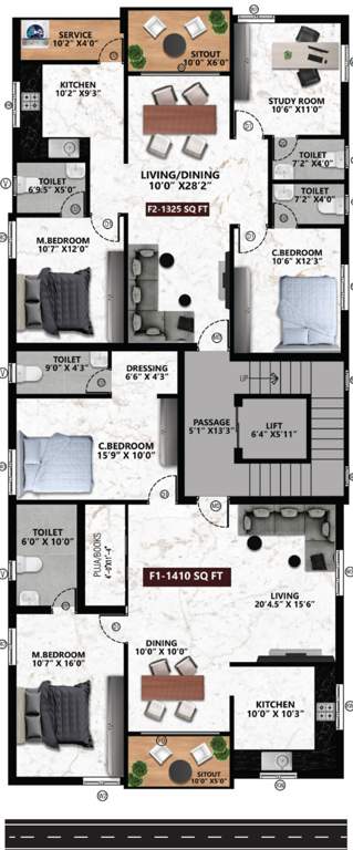  vally Viva Vally Cluster Plan For 1st And 2nd Floor