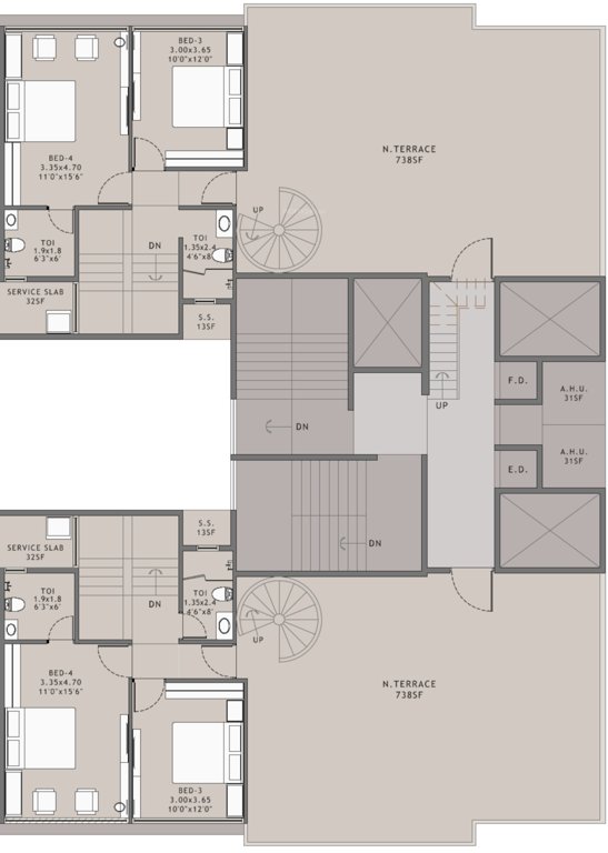  platinum westwoods Platinum Westwoods Cluster Plan For 15th Floor