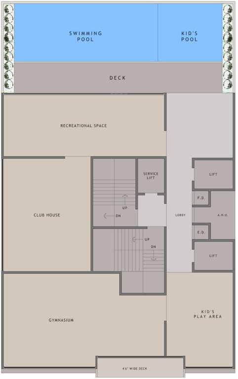  platinum westwoods Platinum Westwoods Cluster Plan For 1st Floor