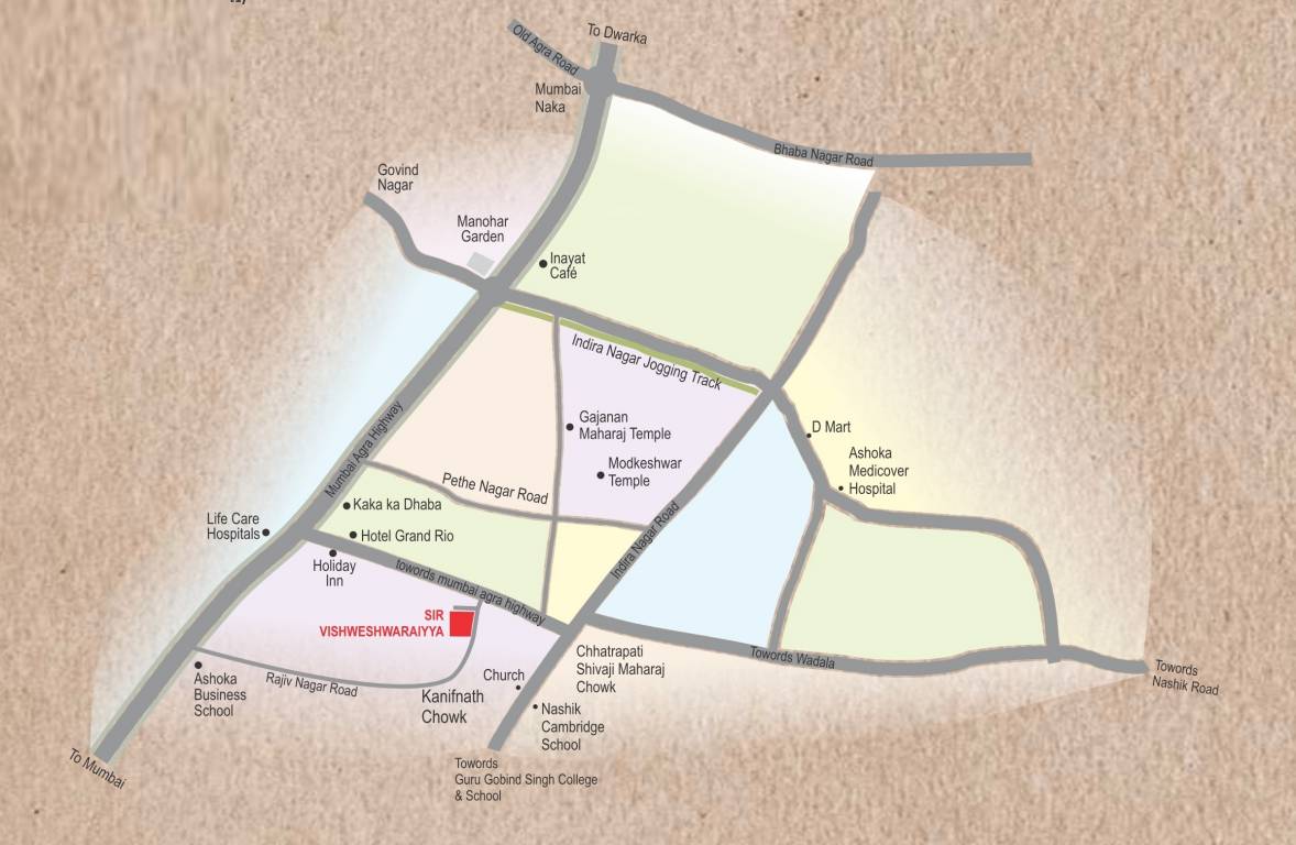  aditya sir vishveshwarya society Location Plan