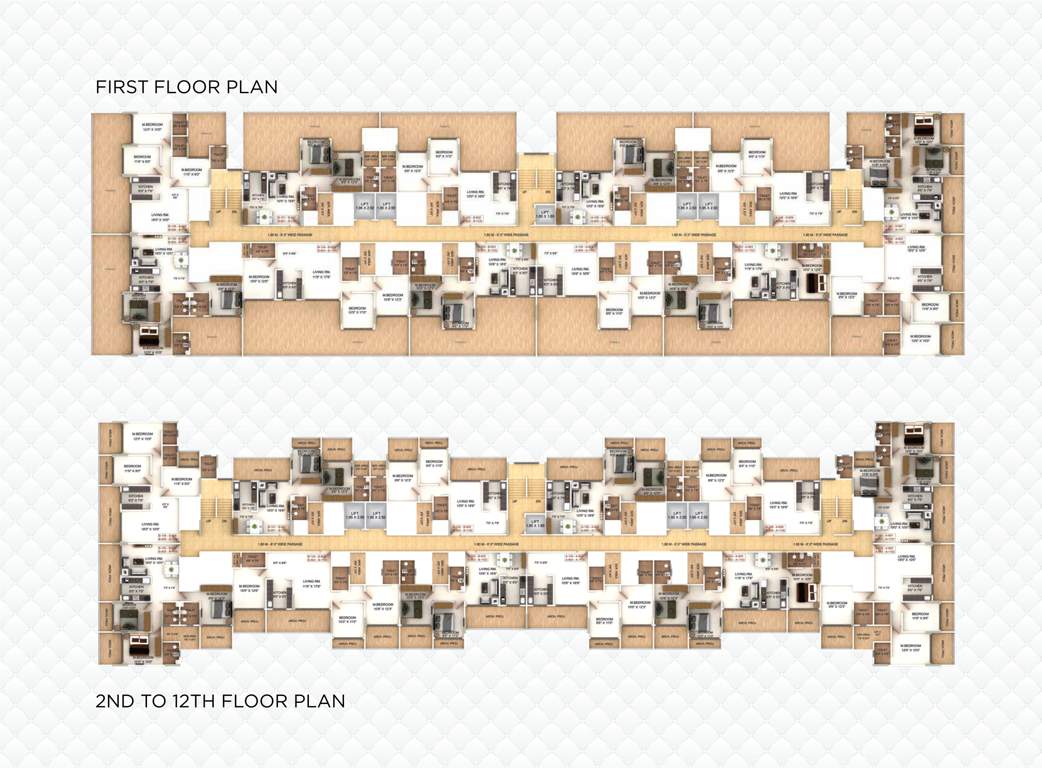  vishwajeet prime Vishwajeet Prime Cluster Plan from 1st to 12th Floor