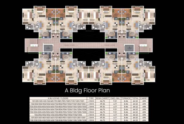  vrundavan-iii Wing A Cluster Plan