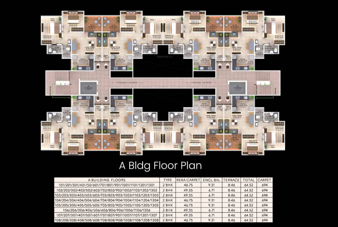  vrundavan iii Wing A Cluster Plan
