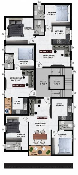 Vaso Cluster Plan from 2nd to 3rd Floor vaso Vaso Cluster Plan from 2nd to 3rd Floor