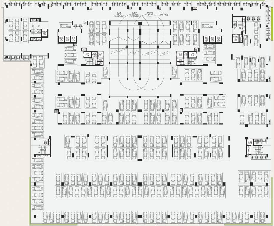 city City Cluster Plan For Car Parking