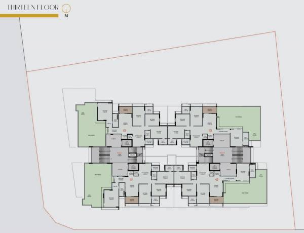  antara Block A And Block B Cluster Plan for 13th Floor