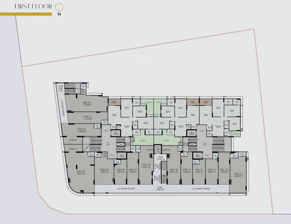  antara Block A And Block B Cluster Plan for 1st Floor