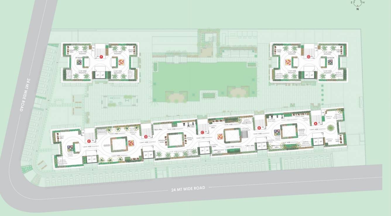  the green parmeshwar Block A Cluster Plan