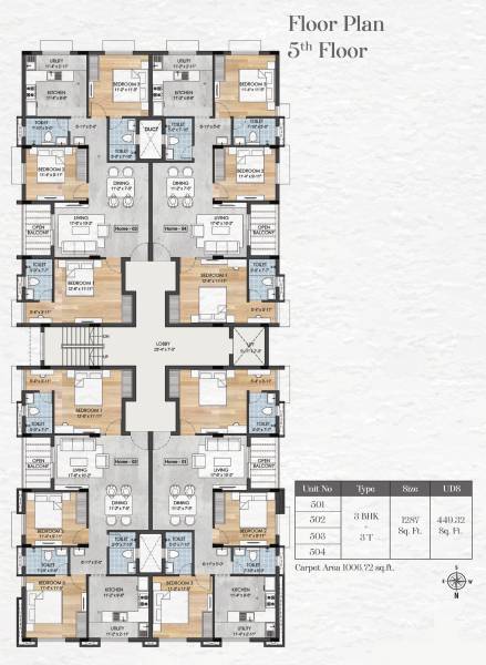 Rhytm Cluster Plan For 5th Floor rhythm Rhytm Cluster Plan For 5th Floor
