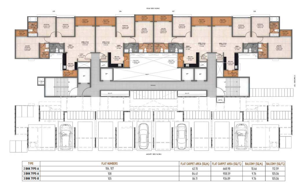  life republic sector r22 22nd avenue atmos phase i D Building Cluster Plan
