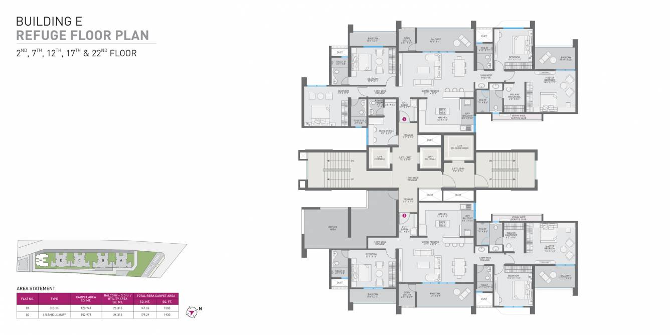  nirman cosmopolis Building E Cluster Plan