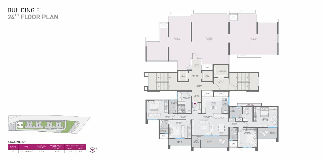  nirman cosmopolis Building E Cluster Plan