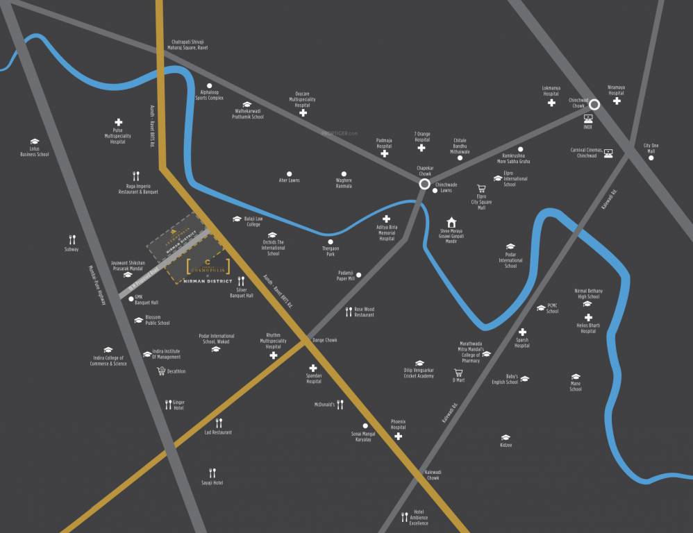  nirman cosmopolis Location Plan