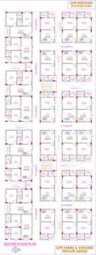  the-meridian-studio-appartments The Meridian Studio Appartments Cluster Plan for 2nd Floor