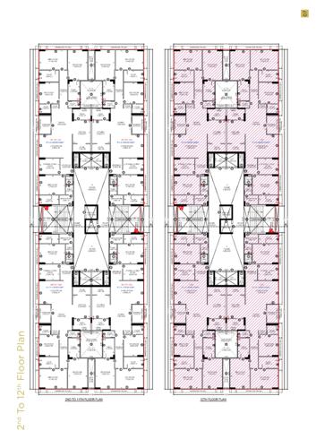  the-altitude Block A And B Cluster Plan from 2nd to 12th Floor