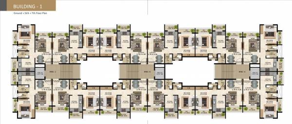  buildcon-royal-palm Building 1 Wing A Cluster Plan