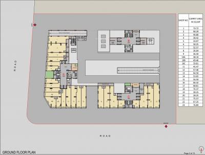  orchid-gold Block A,B & C Ground Floor Cluster Plan