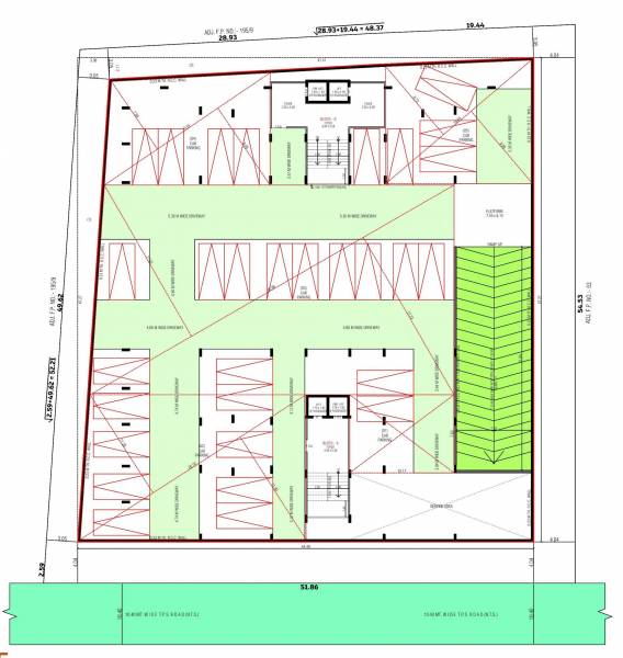  north-view-symphony Block A & B Basement Floor Cluster Plan