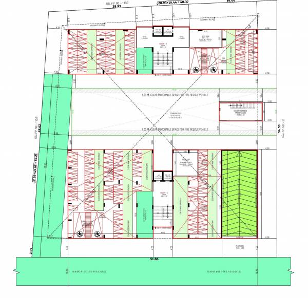  north-view-symphony Block A & B Ground Floor Cluster Plan
