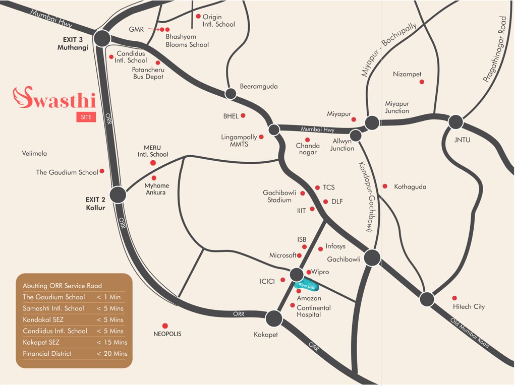  swasthi Location Plan