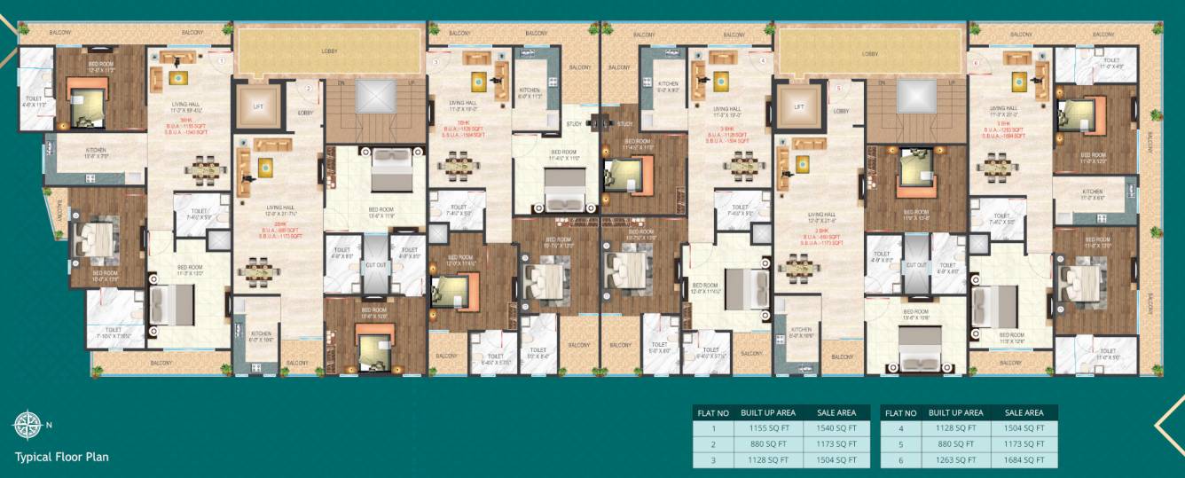  the emerald ii The Emerald II Cluster Plan for Typical Floor
