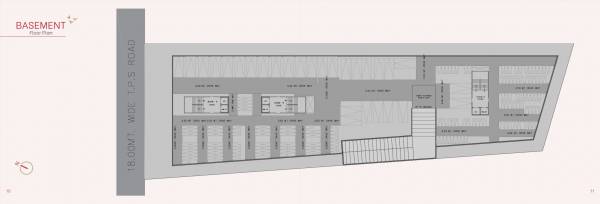  malhar-residency Block A ,B & C Basement Floor Cluster Plan
