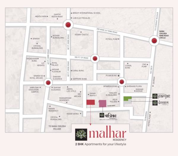  malhar-residency Location Plan
